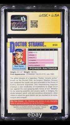 1991 Marvel Universe Dr Strange ART ADAMS Auto Signed CGC Signature Series 10
