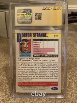 1991 Marvel Universe Dr Strange ART ADAMS Auto Signed CGC Signature Series 10