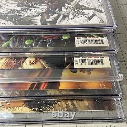 4 CGC SS & 1 CBCS Venom Lot 6 Signatures 8.0-9.8 T. Kirkham, Stegman, & D. Cates