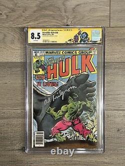 8.5 White Pages CGC signature series Incredible Hulk #244 1980