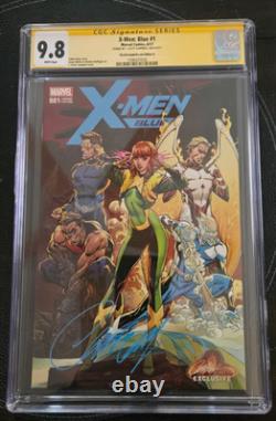 9.8 CGC Signature Series X-Men Blue #1 Signed by J. SCOTT CAMPBELL