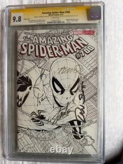 AMAZING SPIDER-MAN #700 CGC 9.8 Signature Series Quesada Sketch Variant