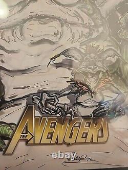 AVENGERS 1 9.8 White pages CGC SIGNATURE SERIES SKETCH COVER Unique