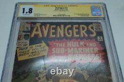 AVENGERS #3 CGC 1.8 SIGNATURE SERIES SIGNED BY STAN LEE (Marvel Comics 1964)