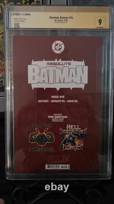 Absolute Batman #16 CGC x JSA Signature Series 9.6 Signed Dan Quintana In Hand