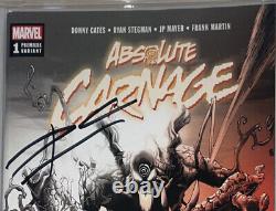 Absolute Carnage #1 CGC 9.8 Premiere Partial Sketch Sig by Stegman & Cates (RS)