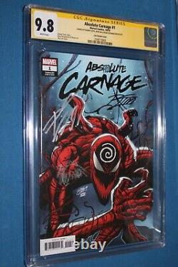 Absolute Carnage 1 Variant CGC 9.8 Signature Series Donny Cates Ron Lim Ryan Ste