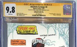 Absolute Carnage 4 Del Mundo Variant Cgc Ss 9.8 Signed Cates Stegman Cates Comp