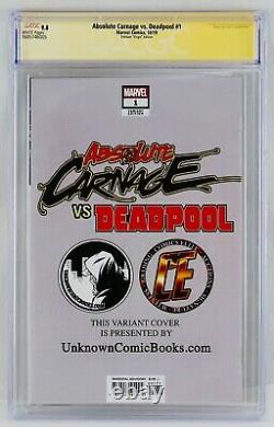 Absolute Carnage vs. Deadpool #1 CGC 9.8 Kirkham Virgin Variant Signature Series