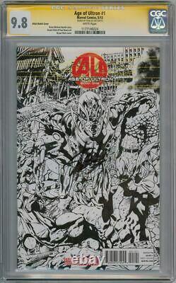 Age Of Ultron #1 Sketch Variant Cgc 9.8 Signature Series Signed Stan Lee Movie