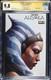 Ahsoka #1 Jtc Galaxycon Variant Cgc Ss 9.8 Signed By Rosario Dawson