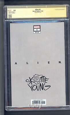 Alien #1 CGC 9.8 Signature Series Skottie Young Exclusive Variant Marvel, 2022