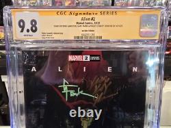 Alien #2 Cgc Ss 9.8 Signed By Anderson, Frank, Johnson Variant Edition 2022
