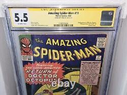 Amazing Spider-Man #11 CGC SS Signature Autograph STAN LEE 2nd Doctor Octopus