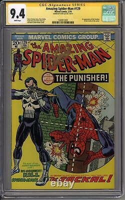 Amazing Spider-Man #129 CGC 9.4 Stan Lee Signature Series (W) 1st Punisher
