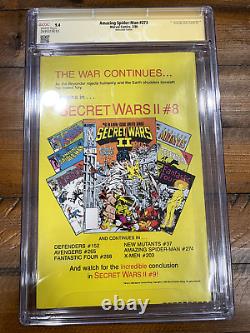 Amazing Spider-Man #273 CGC 9.4 Newsstand Signature Series Ron Frenz Marvel 1986