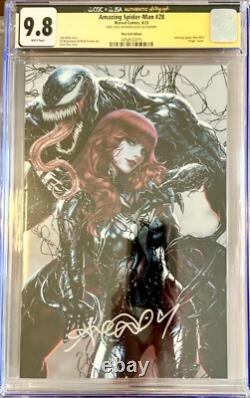 Amazing Spider-Man 28 CGC 9.8 Signature Series Diaz Foil Virgin Variant SS Venom
