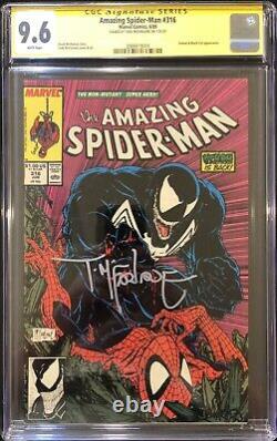 Amazing Spider-Man #316 CGC 9.6 NM SIGNATURE SERIES TODD McFARLANEVENOM COVER