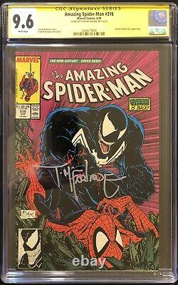 Amazing Spider-Man #316 CGC 9.6 NM SIGNATURE SERIES TODD McFARLANEVENOM COVER