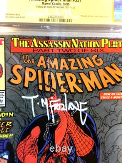 Amazing Spider-Man 321 CGC 9.2 1989 Signature Series SS Signed Todd McFarlane