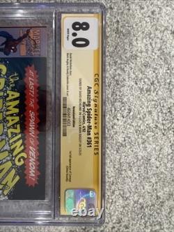Amazing Spider-Man 361 (NEWSSTAND) CGC 8.0 SS Signed x2 BAGLEY & MICHELINIE