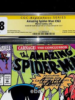 Amazing Spider-Man 363 cgc 9.8 newsstand ss Signature Series HTF Newsstand ASM