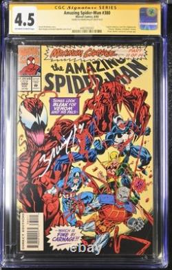 Amazing Spider-Man #380 CGC SS 4.5 Signed Mark Bagley Maximum Carnage MCU