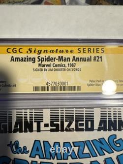 Amazing Spider-Man Giant Sized Annual #21 9.8 CGC Signature Series Jim Shooter