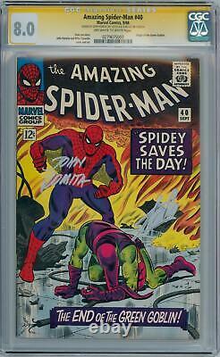 Amazing Spider-man #40 Cgc 8.0 Signature Series Signed Stan Lee John Romita Sr