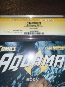 Aquaman #1 CGC 9.6 SS Signed Jason Momoa Ivan Reis Cover DC Comics