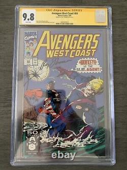 Avengers West Coast #69 1991 Marvel CGC Signature Series 9.8 Signed Roy Thomas