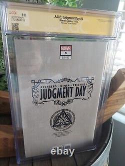 Axe Judgment Day #5 Cgc 9.8 David Nakayama Signature Series