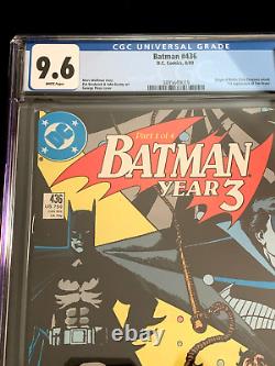 BATMAN 436 437 438 439 (4 books) CGC 9.6 WP SIGNATURE SERIES (1989) DC Comics