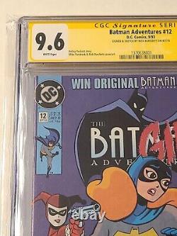 BATMAN ADVENTURES #12 First HARLEY QUINN CGC 9.6 Signature Series Rich Burchett