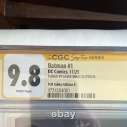Batman #1 CGC 9.8 Signature Series? Signed Sajad Shah with custom label