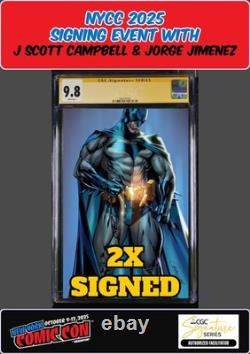 Batman #1 Cgc Ss Nycc 2x Signed J Scott Campbell/jorge Jimenez Presale
