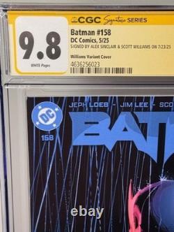 Batman #158 CGC 9.8 SS Williams Variant Signed Williams & Sinclair DC