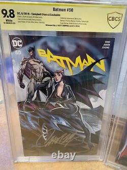 Batman #50 CBCS SS Signature Series 9.8 Signed J. Scott Campbell Excl Comic CGC