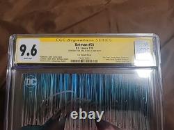 Batman #50 Lee Variant Signed By Tom King & Jim Lee Cgc 9.6 Signature Series