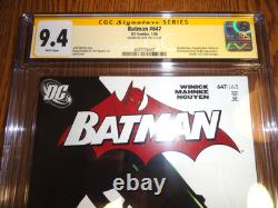 Batman #647 RARE Signature Series Jock Cover CGC 9.4 SS 1st Print Detective DC