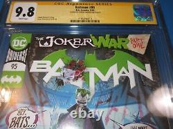 Batman #95 Joker War Signed Jimenez CGC 9.8 Signature Series NM/M Gem Wow