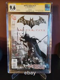 Batman Arkham City 1 CGC 9.6 Signature Series SS Paul Dini Signed Sketch game