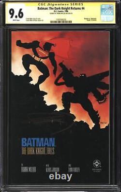 Batman The Dark Knight Returns (1986) #4 CGC Signature Series 9.6 NM+ Signed Fr