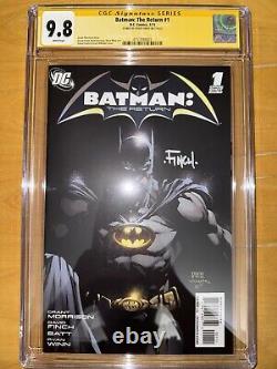 Batman The Return #1 SS CGC 9.8 David Finch Signed Signature Series 1/11