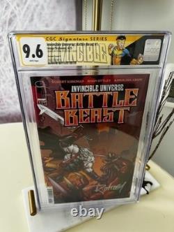 Battle Beast #1 CGC 9.6 SS Ryan Ottley Signed Invincible Variant D