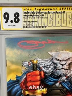 Battle Beast #1 CGC 9.8 Signature Series? Signed Sajjad Shah Invincible
