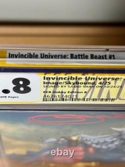 Battle Beast #1 CGC 9.8 Signature Series? Signed Sajjad Shah Invincible