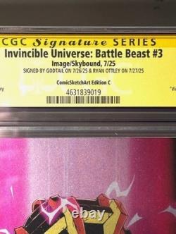Battle Beast #3 Virgin Foil CGC 9.8 SS Ottley & Godtail Signed Grail