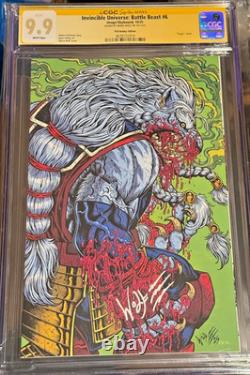 Battle Beast #6 Maria Wolf PCB Hobby Variant cover Signature Series CGC 9.9