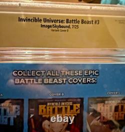 Battle beast #3 variant cover B Ottley & Nakayama CGC 9.8 signature series